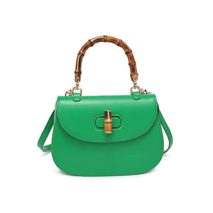 Allison - Bamboo Top Handle Crossbody: Black