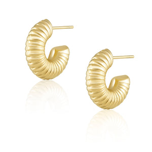 Baby Robyn 18k Gold Plated Hoop Earrings