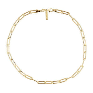 Carrie Link Necklace: Gold / 16"