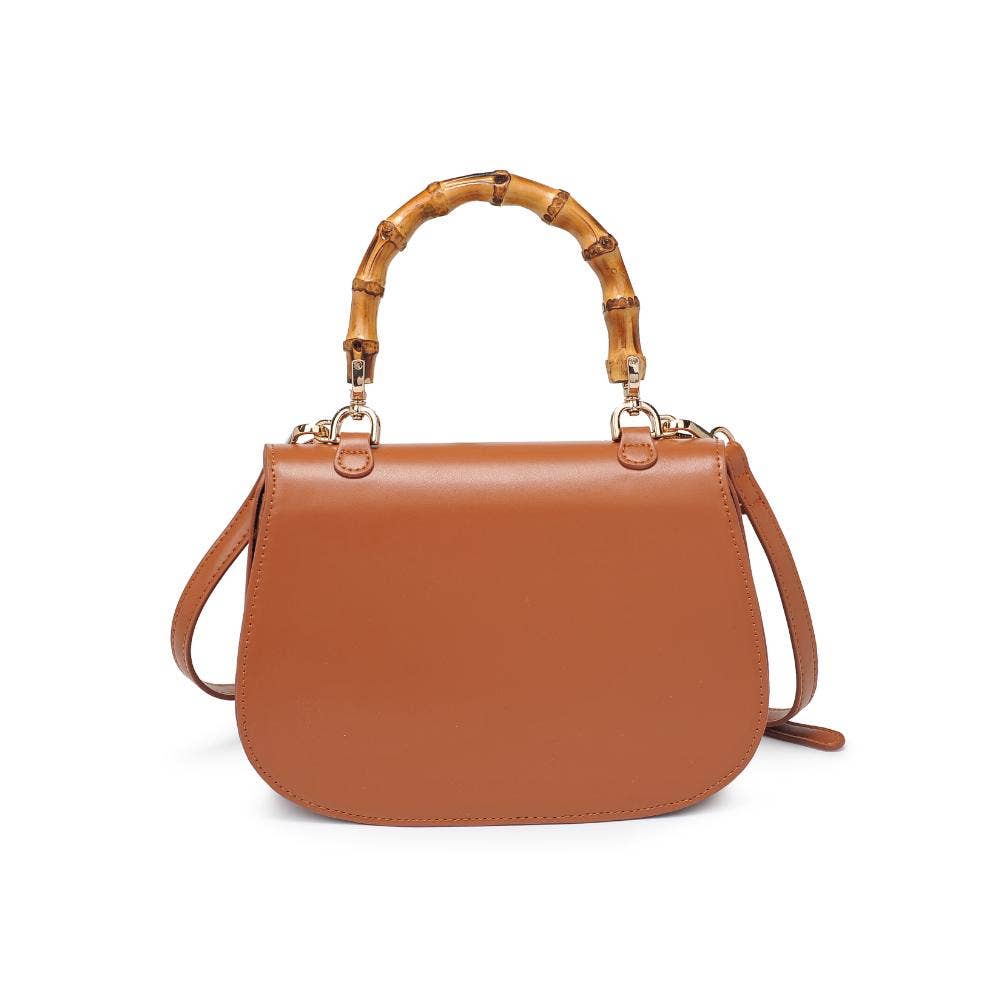 Allison - Bamboo Top Handle Crossbody: Black