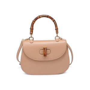 Allison - Bamboo Top Handle Crossbody: Black