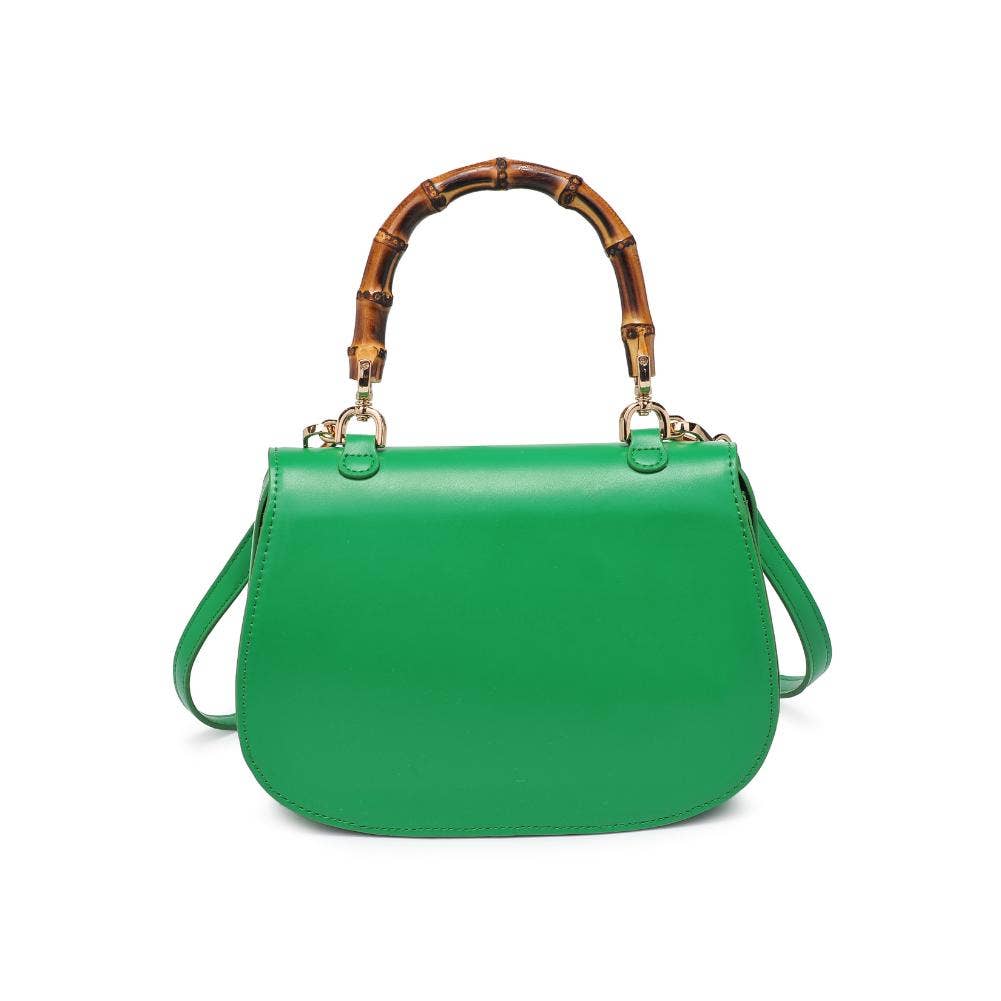 Allison - Bamboo Top Handle Crossbody: Black