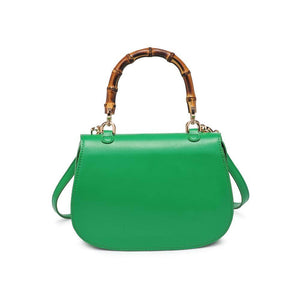 Allison - Bamboo Top Handle Crossbody: Black