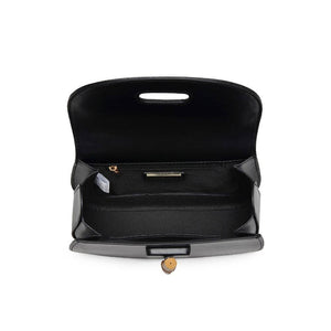 Allison - Bamboo Top Handle Crossbody: Black