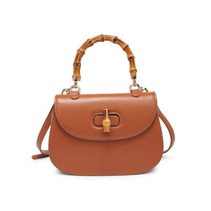 Allison - Bamboo Top Handle Crossbody: Black