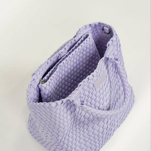 Lilac Woven Tote - Parker and Hyde