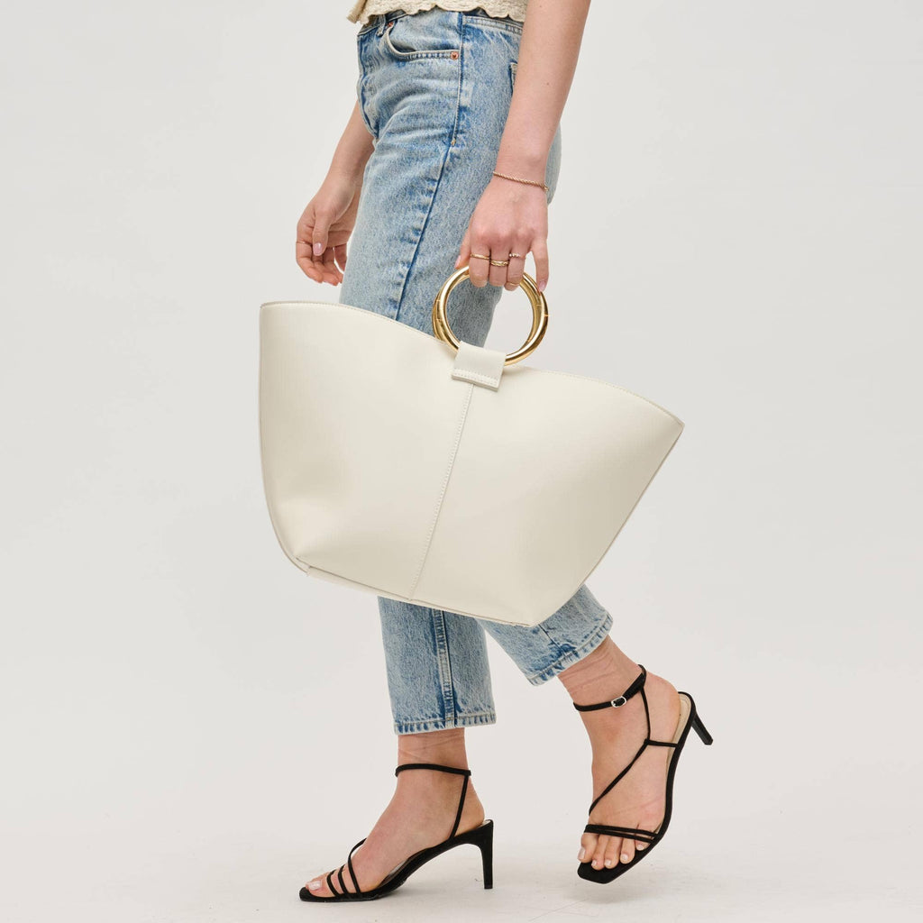Alexa Tote: Bone