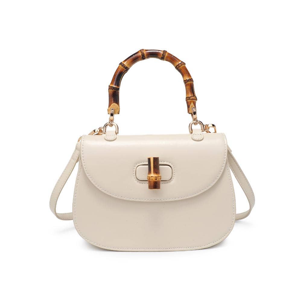 Allison - Bamboo Top Handle Crossbody: Black