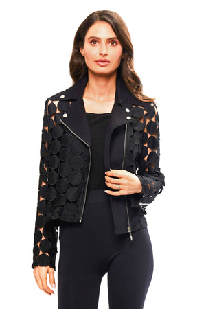 Black Circle Moto Jacket