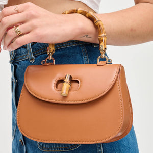 Allison - Bamboo Top Handle Crossbody: Black
