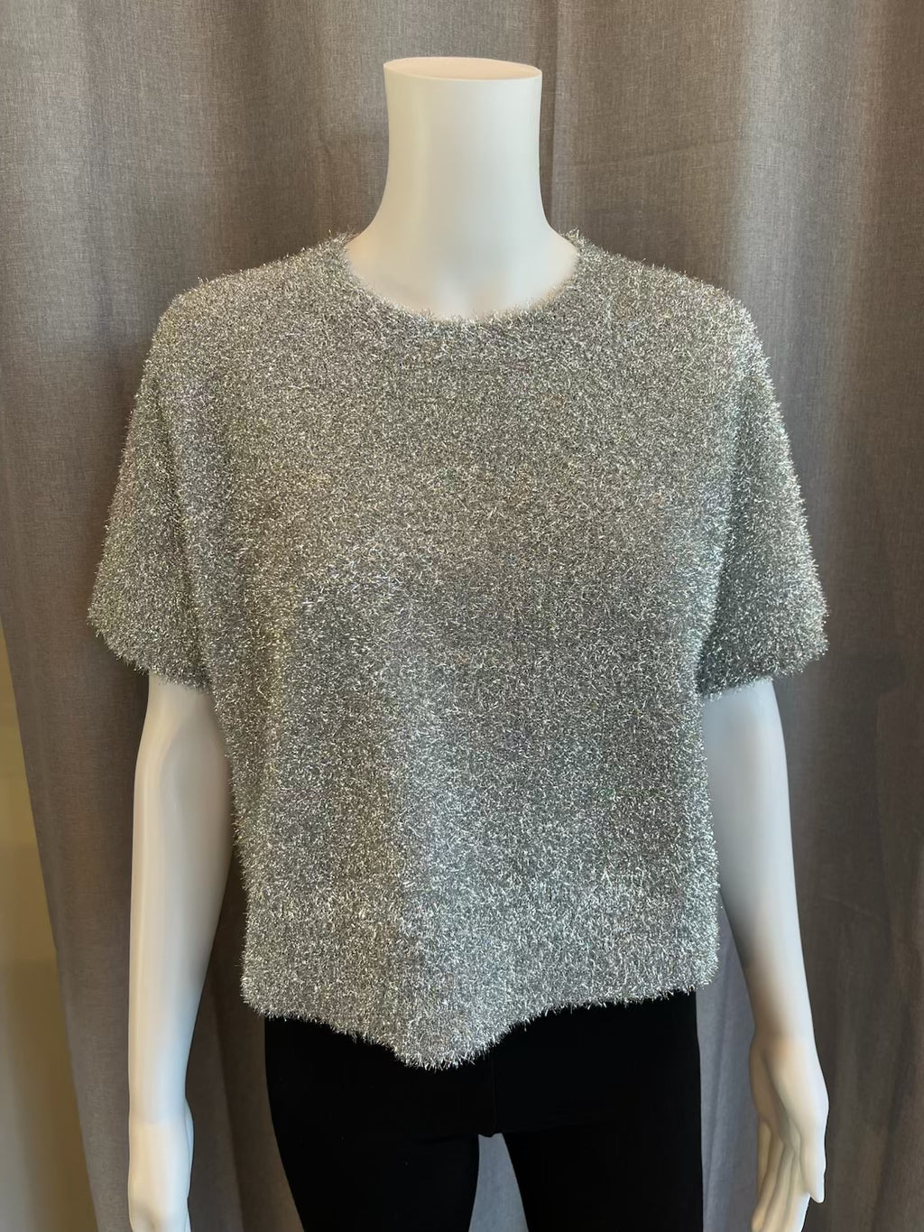 Silver Shimmer Sweater