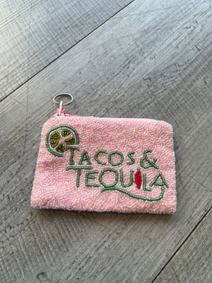 Tacos & Tequila - Coin Purse - Pink