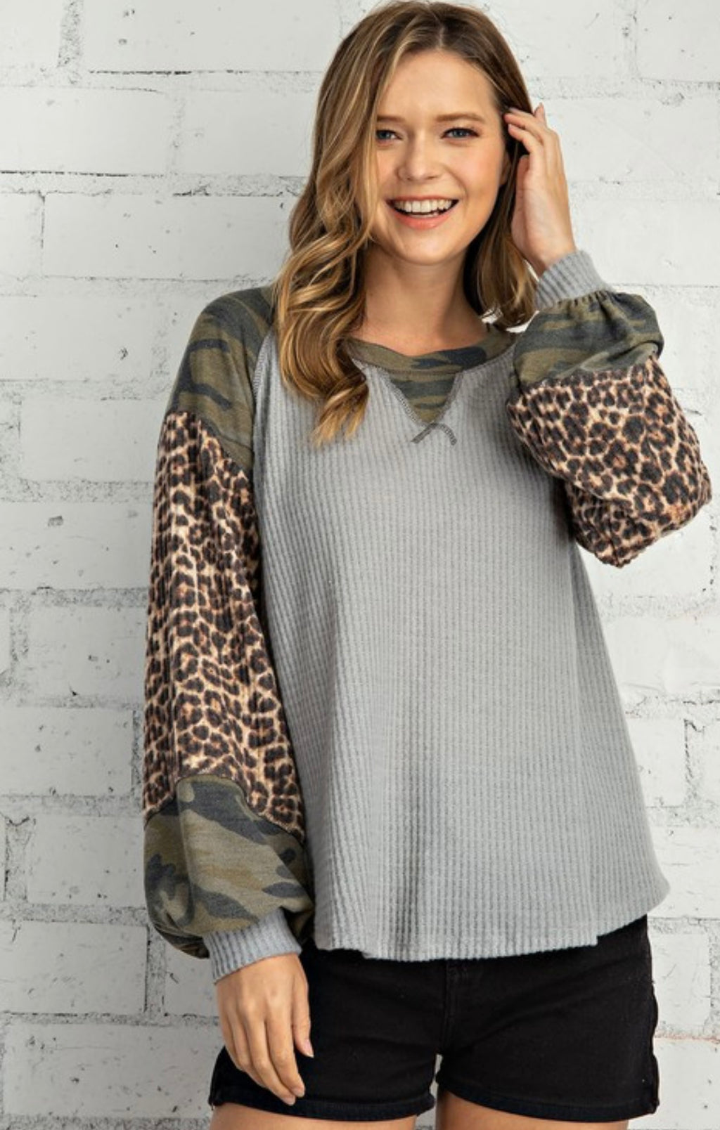 The Kelly Camo Top