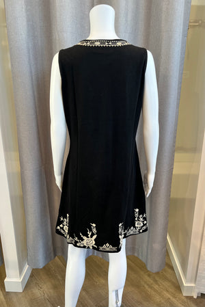 Black Embroidered Dress