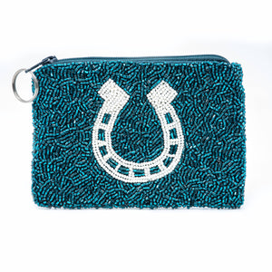 Horseshoe Coin Purse: Teal