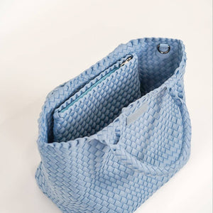 Denim Woven Tote - Parker and Hyde