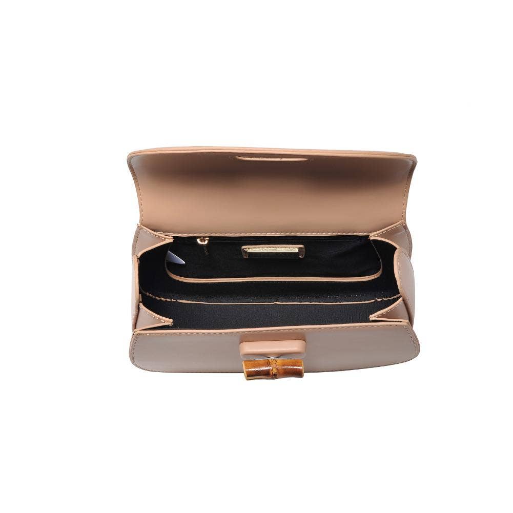 Allison - Bamboo Top Handle Crossbody: Black