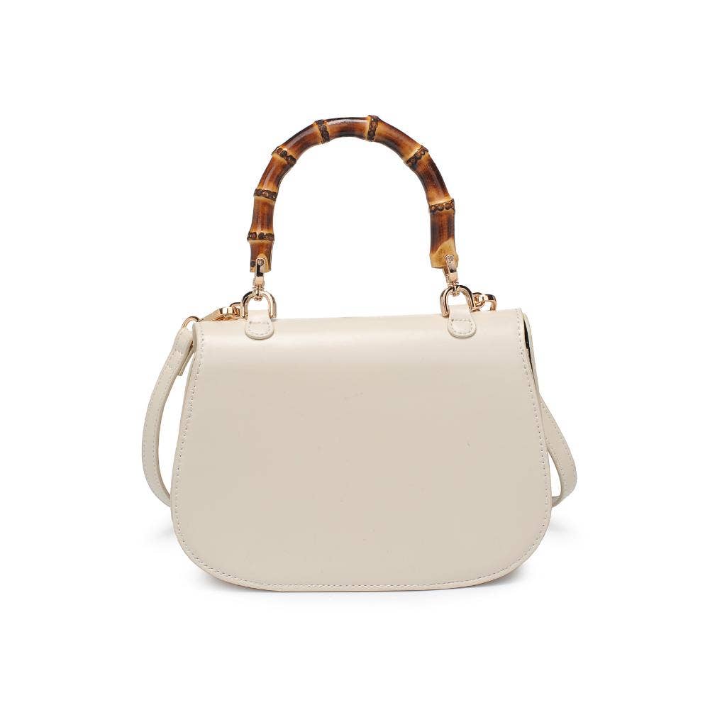 Allison - Bamboo Top Handle Crossbody: Black
