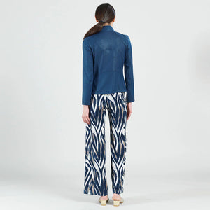 Liquid Leather Clara Sunwoo Jacket - Navy
